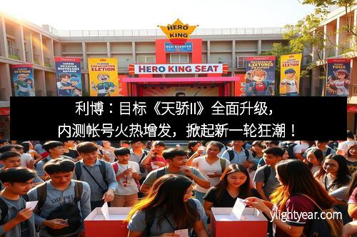 利博：目标《天骄II》全面升级，内测帐号火热增发，掀起新一轮狂潮！